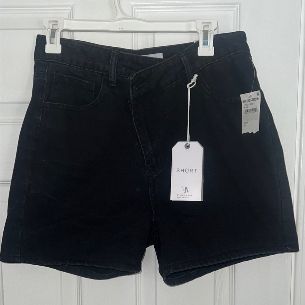 NWT FLYING ANGEL - Women's Black Shorts (High Rise)